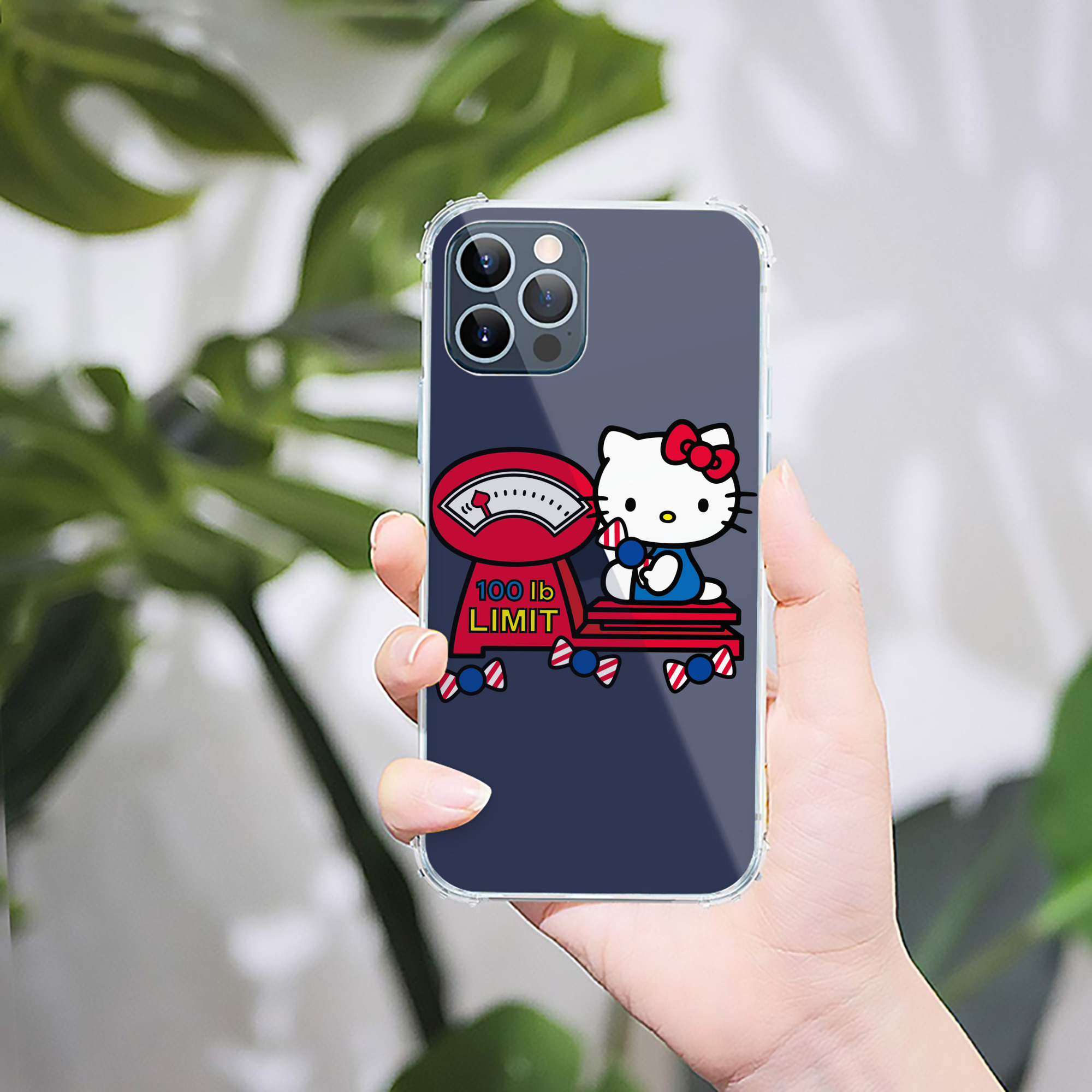 （画像用） Hello Kitty ハローキティ 【iPhone 12シリーズ対応】透明スマホケース（クリアソフトケース）